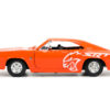 1968 Dodge Charger R/T SRT Orange with White Stripes and Graphics “Bigtime Muscle” Series 1/24 Diecast Model Car by Jada