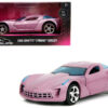 2009 Chevrolet Corvette Stingray Concept Pink Metallic with Blue Tinted Windows “Pink Slips” Series 1/32 Diecast Model Car by Jada