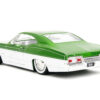 1967 Chevrolet Impala SS Green Metallic and White with White Interior “Bigtime Muscle” Series 1/24 Diecast Model Car by Jada