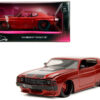 1971 Chevrolet Chevelle SS Red Metallic with Black Stripes “Pink Slips” Series 1/24 Diecast Model Car by Jada