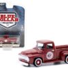 1954 Ford F-100 Pickup Truck Burgundy “Indian Motorcycle Sales & Service” “Blue Collar Collection” Series 10 1/64 Diecast Model Car by Greenlight