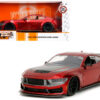 2024 Ford Mustang Dark House Candy Red with Gray Hood “Bigtime Muscle” Series 1/24 Diecast Model Car by Jada