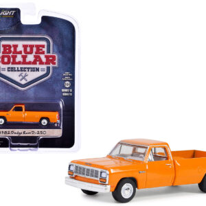 1982 Dodge Ram D-250 Pickup Truck DOT Orange “Blue Collar Collection” Series 13 1/64 Diecast Model Car by Greenlight