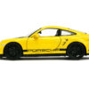 Porsche 911 Turbo (997) Yellow with Carbon Hood “Hyper-Spec” Series 1/24 Diecast Model Car by Jada