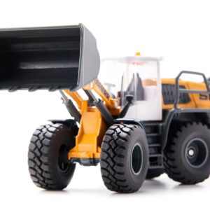 Liebherr L556 Wheel Loader Yellow with White Cabin 1/50 Diecast Model by Siku