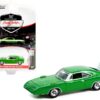 1969 Dodge Charger Daytona Spring Green Metallic with Green Interior and White Tail Stripe (Lot #1399) Barrett Jackson “Scottsdale Edition” Series 8 1/64 Diecast Model Car by Greenlight