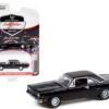 1970 Plymouth Road Runner Gloss Black with Black Vinyl Top and Matt Black Hood Stripes (Lot #970.1) Barrett Jackson “Scottsdale Edition” Series 8 1/64 Diecast Model Car by Greenlight