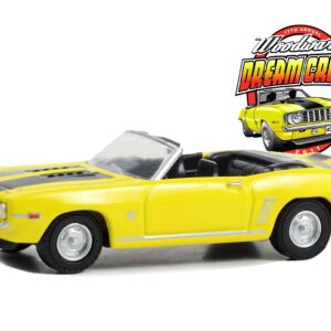 1969 Chevrolet Camaro SS Convertible Yellow with Black Stripes “17th Annual Woodward Dream Cruise Featured Heritage Vehicle” (2011) “Woodward Dream Cruise” Series 1 1/64 Diecast Model Car by Greenlight