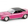 1970 Plymouth Barracuda Moulin Rouge Pink with Black Top (Las Vegas 2023) Barrett Jackson “Scottsdale Edition” Series 14 1/64 Diecast Model Car by Greenlight