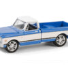 1971 Chevrolet C10 Super Cheyenne Custom Pickup Truck Blue and White (Palm Beach 2023) Barrett Jackson “Scottsdale Edition” Series 14 1/64 Diecast Model Car by Greenlight