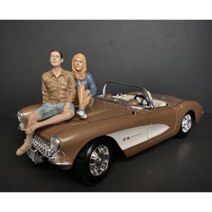 Seated Couple Release III, 2 piece Figurine Set for 1/18 Scale Models by American Diorama