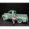 Car Girl in Tee Michelle Figurine for 1/18 Scale Models by American Diorama