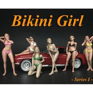 Bikini Calendar Girls Series I 6 piece Figurine Set for 1/24 Scale Models by American Diorama