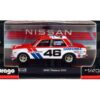 Datsun 510 #46 John Morton Red and White “BRE (Brock Racing Enterprises)” “Race” Series 1/43 Diecast Model Car by Bburago