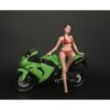 Hot Bike Model Elizabeth Figurine for 1/12 Scale Motorcycle Models by American Diorama