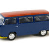 1968 Volkswagen Type 2 T2 Van Blue with Red Top “Vintage Ad Cars” Series 10 1/64 Diecast Model Car by Greenlight