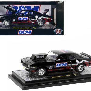 1969 Chevrolet Camaro SS/RS Black “B&M Racing” Limited Edition to 6650 pieces Worldwide 1/24 Diecast Model Car by M2 Machines