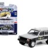 1995 Jeep Cherokee Black and Silver Metallic “North Carolina Highway Patrol State Trooper” “Hot Pursuit” Series 43 1/64 Diecast Model Car by Greenlight