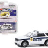 2018 Dodge Durango Police Pursuit White “FBI Police (Federal Bureau of Investigation Police)” “Hot Pursuit” Special Edition 1/64 Diecast Model Car by Greenlight