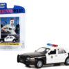 1998 Ford Crown Victoria Police Interceptor Black and White Reno Sheriff’s Department “Lieutenant Jim Dangle” “Reno 911!” (2003-2009) TV Series “Hollywood Series” Release 38 1/64 Diecast Model Car by Greenlight