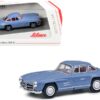 Mercedes Benz 300 SL Blue with Red Interior 1/64 Diecast Model Car by Schuco