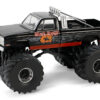 1987 Chevrolet Silverado Monster Truck Black “Black Knight” “Kings of Crunch” Series 15 1/64 Diecast Model Car by Greenlight