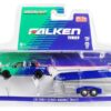 2017 Ford F-150 Pickup Truck and Aerovault Trailer “Falken Tires” Limited Edition to 2760 pieces Worldwide 1/64 Diecast Model Car by Greenlight