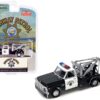 1969 Chevrolet C-30 Dually Wrecker Tow Truck Black and White CHP “California Highway Patrol” with Officer Figurine 1/64 Diecast Model Car by Greenlight