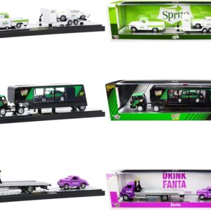 Auto Haulers “3 Sodas” Set of 3 pieces Release 13 1/64 Diecast Models by M2 Machines