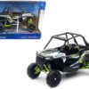 Polaris RZR XP 1000 Dune Buggy White Lightning and Bright Green 1/18 Diecast Model by New Ray