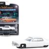 1972 Cadillac Sedan deVille Lowrider Cotillion White with Blue Interior “California Lowriders” Series 3 1/64 Diecast Model Car by Greenlight