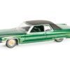 1971 Cadillac Coupe DeVille Lowrider Green Metallic with Black Top and Green Interior “California Lowriders” Series 5 1/64 Diecast Model Car by Greenlight