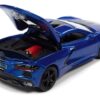 2020 Chevrolet Corvette Elkhart Lake Blue Metallic “Sports Cars” Limited Edition 1/64 Diecast Model Car by Auto World