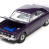 1971 Dodge Dart Swinger 340 Special Plum Crazy Purple Metallic with White Tail Stripe “Vintage Muscle” Limited Edition 1/64 Diecast Model Car by Auto World