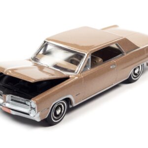 1964 Pontiac Grand Prix Royal Bobcat Saddle Bronze Metallic “Vintage Muscle” Limited Edition 1/64 Diecast Model Car by Auto World