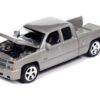 2006 Chevrolet Silverado SS Pickup Truck Silver Birch Metallic “Muscle Trucks” Series 1/64 Diecast Model Car by Auto World