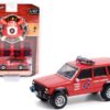 1990 Jeep Cherokee Red “Reno Fire Department” (Nevada) “Fire & Rescue” Series 1 1/64 Diecast Model Car by Greenlight