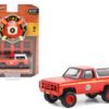 1984 Chevrolet M1009 Red with White Camper Shell “Alaska State Fire Marshal” “Fire & Rescue” Series 4 1/64 Diecast Model Car by Greenlight