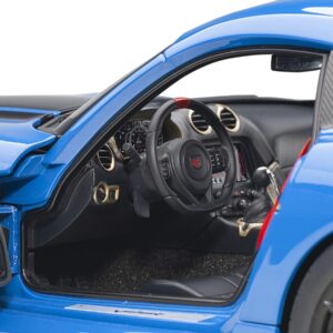 2017 Dodge Viper ACR Competition Blue with Black Stripes 1/18 Model Car by Autoart