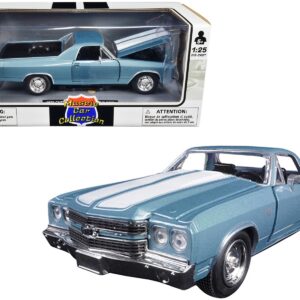 1970 Chevrolet El Camino SS Blue 1/25 Diecast Model Car by New Ray