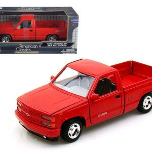 1992 Chevrolet SS 454 Pickup Truck Red 1/24 Diecast Model by Motormax