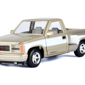 1992 GMC Sierra GT Pickup Truck Gold Metallic with White Sides “American Classics” Series 1/24 Diecast Model Car by Motormax