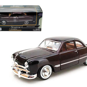 1949 Ford Coupe Burgundy 1/24 Diecast Model Car by Motormax