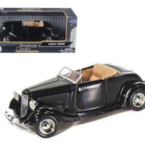 1934 Ford Coupe Convertible Black 1/24 Diecast Model Car by Motormax