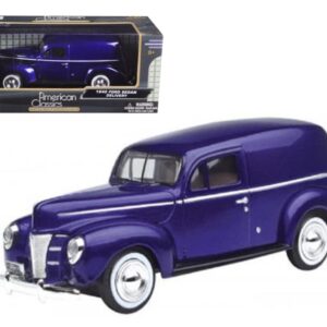 1940 Ford Sedan Delivery Purple Metallic 1/24 Diecast Model Car by Motormax