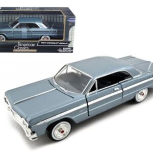 1964 Chevrolet Impala Blue 1/24 Diecast Model Car by Motormax