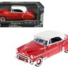 1950 Chevrolet Bel Air Red 1/24 Diecast Car Model by Motormax