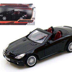 Mercedes Benz SLK55 AMG Convertible Black 1/24 Diecast Model Car by Motormax