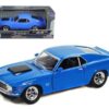 1970 Ford Mustang Boss 429 Blue 1/24 Diecast Model Car by Motormax