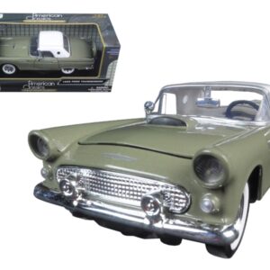 1956 Ford Thunderbird Soft Top Green 1/24 Diecast Car Model by Motormax